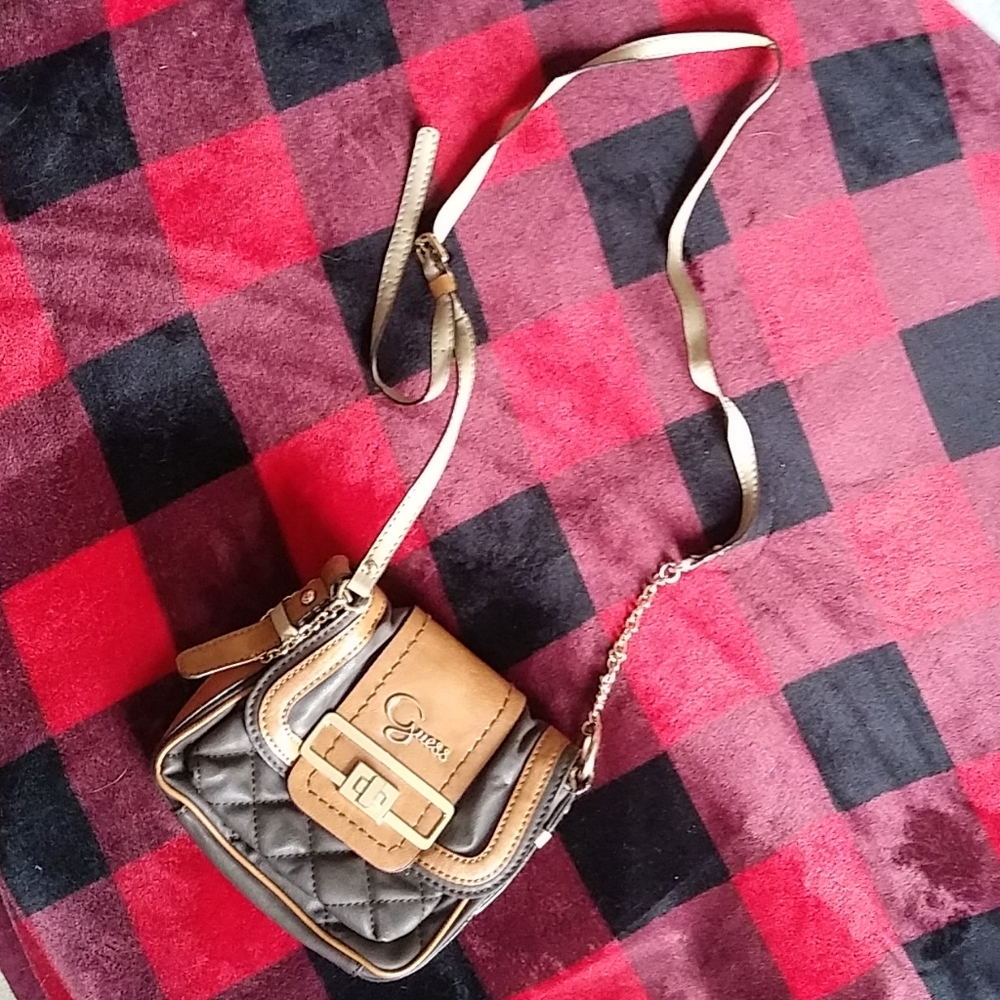 Brown natural cross body bag